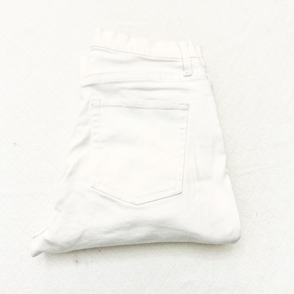 Alice & Olivia Amazing High Rise Tie Pant Vintage Sugar Denim Jeans Size 28